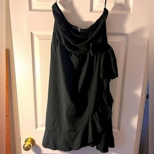 NWOT Strapless Black Mini Dress